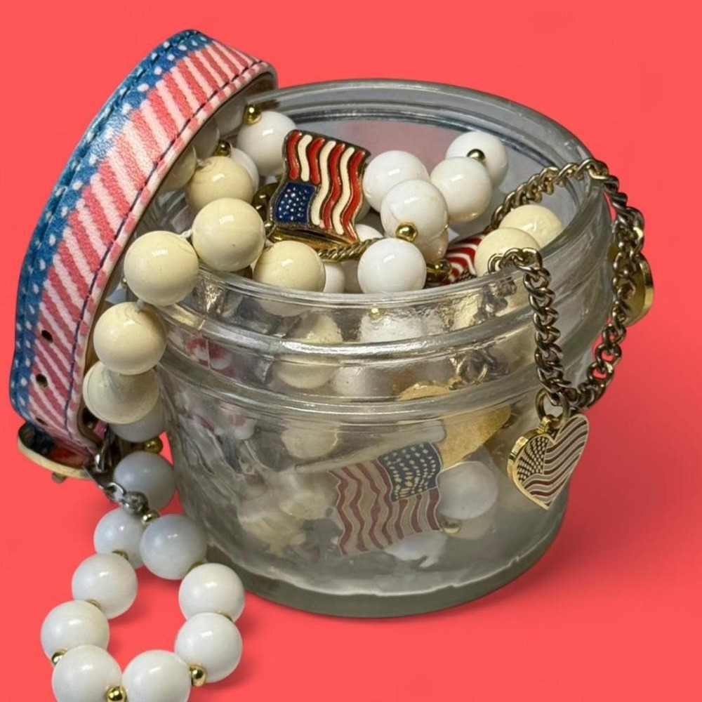 Classic Americana Mystery Jewelry Jar